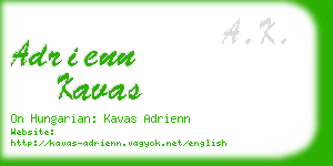 adrienn kavas business card